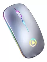 Mouse Gamer De Juego Inalámbrico Recargable Yindiao  A2 Gris Metálico