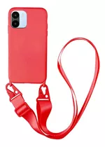 Protector Para Redmi A1/a2 Correa Silicona Rojo