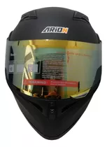 Casco De Moto Certificado Pml 90 Dorado Con Doble Visor