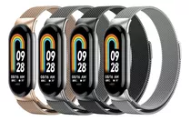 4 Correas Milanesas Para Reloj Inteligente Xiaomi Mi Band 8