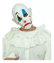 Mascara Payaso Blanco The Clown Deluxe Halloween Latex Terro