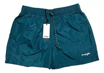 Short De Baño Malla Wrangler Liso Flynn Hombre