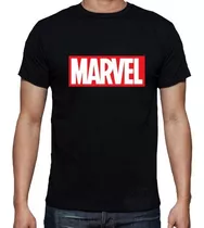 Remera Marvel (negra) Ideas Mvd