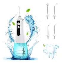 Irrigador Bucal Portatil, Water Flosser,limpiador De Dientes A Presion De Agua,irrigador Dental Con 5 Boquillas 3 Modos 300ml, Usb Recargable Ipx7 Impermeable Irrigadores Bucales, De Familia Y Viajar