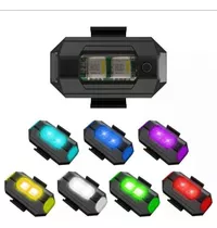 Luz Led Multicolor Recargable Para Motos Carro Casco Dron 