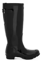 Bota De Agua Mujer Hunter Alta Wft1001rgl Gloss Black