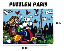 Quebra - Cabeça Puzzle Grow Romero Britto Paris  1000 Peças