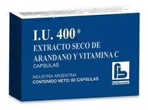 I. U. 400 Extracto Seco De Arandano Y Vitamina C 60 Cápsulas Sabor S/sabor