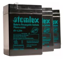 Bateria Atomlux Pack X 5 Gel 6v 4,2ah Recargable Luz Ups