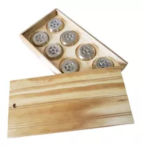 Caja Con 8 Tejos De Bronce De 250 Grs C/u Para Jugar Rayuela