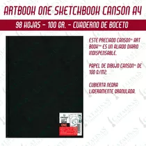 Canson Art Book One 21x 28cm A4 98hojas 100grs Microcentro