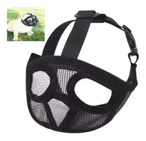 Bozal Para Perro Bulldog Inglés. Talla L 48 A 62 Cm Negro