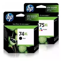 Kit Cartucho Hp 74xl Preto 75xl Colorido Original 4480 4280 