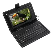 Capa Para Tablet Com Teclado Usb E Caneta Touch  7 A 8 Pol.