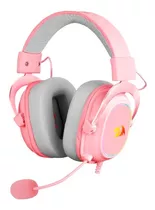 Auriculares Gamer Redragon Gamer Zeus X H510-rgb Rosa Con Luz  Rgb Led