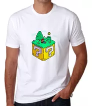 Playera Mario Bros Luigi Caja Amarilla Sorpresa Videojuego