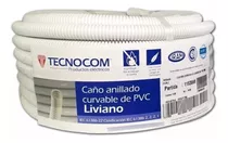 Rollo Caño Corrugado 3/4 Liviano Calidad Tecnocom 25 Metros