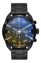 Relógio Diesel Masculino Dz4609b1 P2px Cor Da Correia Preta Cor Do Bisel Preto Cor Do Fundo Prateado