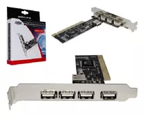 Placa Pci Via Com 5 Portas Usb 2.0 Chipset Via