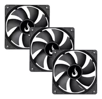 Kit 3 Cooler Fan 12cm 120mm Gabinete Gamer Pc S/ Led