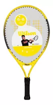 Raqueta De Tenis Wilson Junior Federer 5-10 Años Muni Depot Color Amarillo/negro Tamaño Del Grip 21