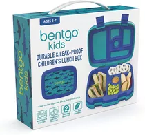 Bentgo Kids Lonchera Para Niños Antiderrames Diseño Tiburon
