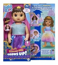 Boneca Baby Alive Princesa Ellie Grows Morena F5237 Hasbro