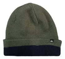 Gorro Quiksilver Verde Militar Performer Color Block De Lana