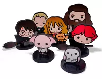 Kit Com 7 Totem Boneco Personagens Harry Potter Figure