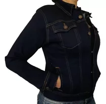 Espectacular Chaqueta Dama En Jean Tipo Exportacion