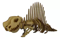 Quebra Cabeça 3d Dinossauro Dimetrodonte Mdf