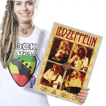 Quadro Fotografia Blues Rock Led Zeppelin Poster Tam. A3 42