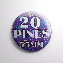 Pin Personalizado 55mm, Pack 20u P/ Evento, Souvenir, Egreso