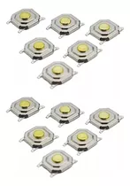 Paquete De 10 Micro Switch Smd Push Button 4x4x1.5mm 4 Pines