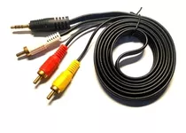 Cable 3 Rca Para Tv Audio Vídeo A Mini Plug 3.5 Consola Dvd 