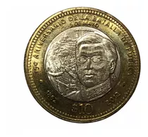 Moneda 10 Pesos Ignacio Zaragoza Batalla De Puebla
