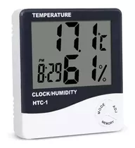 Reloj Termometro Temperatura Higrometro Humedad Alarma Atrix