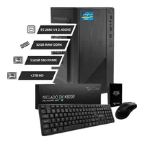 Servidor Xeon 2680 V4 14 Núcleos 32gb Ram 512gb Nvme +2tb Hd