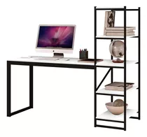 Mesa Computador Escrivaninha Notebook Home Office Inovare Cor Branco