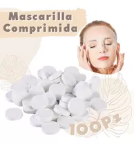 Mascara Facial Comprimida Pastilla Algodon Suave 100pz Full