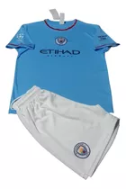 Camiseta Y Short De Niño Futbol Haaland Manchester City