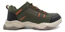 Zapatillas Hombre Trekking Merrell Mesh Cordón Livianas Roos