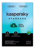 Kaspersky Standard 1 Dispositivo 1 Año Antivirus Descargable