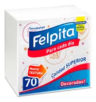 Servilletas Felpita Superior Hoja Simple 70u