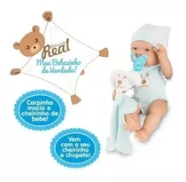 Roma Brinquedos Bebê Bebezinho Real Azul 5681