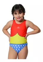 Malla Natacion Niña Enteriza Resistente Traje Baño Pileta