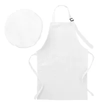 Delantal Y Gorro Antifluido Adultos Chef Cocina Meseros