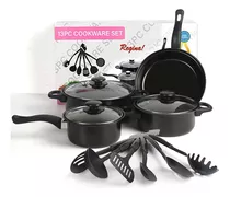 13 Piezas Bateria De Cocina Antiadherente Juego Sarten Ollas