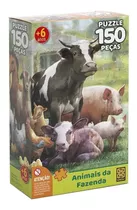 Puzzle Quebra Cabeça Animais Da Fazenda 150 Peças 03751 Grow