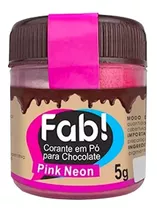X4 Colorantes En Polvo Para Chocolate Neón Fab! 5gr Pink 